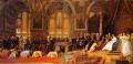 Rich interiors - The Reception of the Siamese Ambassadors at Fontainebleau :: Jean-Leon Gerome