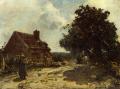 Summer landscapes and gardens - In the Vicinity of Nevers :: Johan Barthold Jongkind
