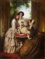 Romantic scenes in art and painting - Doubtful Fortune :: Abraham Solomon