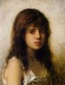 Portraits of young girls in art and painting - Portrait of a Young Girl :: Alexei Alexeivich Harlamoff