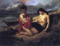 man and woman - The Natchez :: Eug&#1080;ne Delacroix 