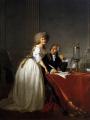 man and woman - Portrait of Antoine-Laurent and Marie-Anne Lavoisier :: Jacques-Louis David 