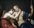 man and woman - The Farewell of Telemachus and Eucharis :: Jacques-Louis David
