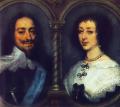 man and woman - Charles I of England and Henrietta of France :: Sir Antony van Dyck