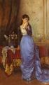 Romantic scenes in art and painting - The Letter :: Auguste Toulmouche