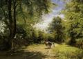Landscapes with cows - The Young Cowherd :: Peder Mork Monsted