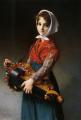 Portraits of young girls in art and painting - The Hurdy Gurdy Girl :: Jules Richomme