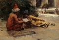 scenes of Oriental life (Orientalism) in art and painting - Two Arabs Reading :: Edwin Lord Weeks 