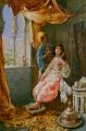 Arab women (Harem Life scenes) in art  and painting - Attending the Princes :: Amedeo Momo Simonetti