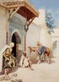 scenes of Oriental life (Orientalism) in art and painting - Making Ready for the Road :: Guiseppe Signorini