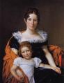 Woman and child in painting and art - Portrait of the Comtesse Vilain XIIII and her Daughter :: Jacques-Louis David 