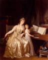 Woman and child in painting and art - The Piano Lesson :: Marguerite Gerard 