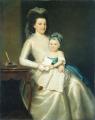 Woman and child in painting and art - Lady Williams and Child :: Ralph Earl