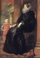 Woman and child in painting and art - Genoese Noblewoman with her Son :: Sir Antony van Dyck 