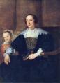 Woman and child in painting and art - The Wife and Daughter of Colyn de Nole :: Sir Antony van Dyck