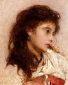 Young beauties portraits in art and painting - A Gypsy Girl :: George Elgar Hicks