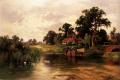 Summer landscapes and gardens - Across The Ford :: Henry Hillier Parker
