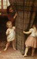 Children's portrait in art and painting - Hide and Seek :: John Morgan
