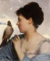 7 female portraits ( the end of 19 centuries ) in art and painting - The Bird Charmer :: Leon Bazile Perrault