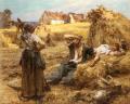 Village life - The Reaper's Clock :: Leon-Augustin L'hermitte 