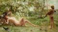 nu art in mythology painting - Springtime Awakening :: Luc-Olivier Merson