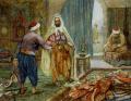 scenes of Oriental life (Orientalism) in art and painting - The Carpet Seller :: Alberto Rosati