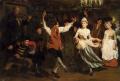 Balls and receptions - The Candlelight Dance :: Gustav Wilhelm Blom