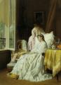 Interiors in art and painting - The Convalescent   ::  Charles Baugniet 