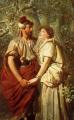 mythology and poetry - Troilus and Cressida in the Garden of Pandarus :: Edward Henry Corbould