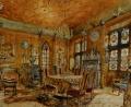Rich interiors - Palace interior in the Renaissance style  :: Rudolf Ritter von Alt