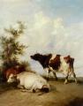 Animals - Cows in a Meadow :: Thomas Sidney Cooper