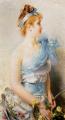 7 female portraits ( the end of 19 centuries ) in art and painting - A Spring Beauty :: Vittorio Matteo Corcos
