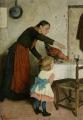 Woman and child in painting and art - An Unwelcome Guest :: Vittorio Reggianini