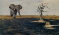 Animals - The Lone Elephant :: Wilhelm Kuhnert
