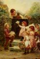 Children's portrait in art and painting - Grandfathers Birthday :: Frederick Morgan 