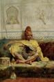 scenes of Oriental life (Orientalism) in art and painting - Seated Bashi Bazouk :: Charles Bargue 