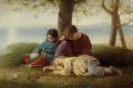 Children's portrait in art and painting - Repose :: Charles Lucy 