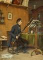 Interiors in art and painting - The Bassoon Player :: Gerard Portielje