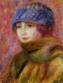 8 female portraits hall - Woman In Blue Hat :: William Glackens