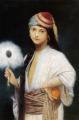 7 female portraits ( the end of 19 centuries ) in art and painting - The Feathered Fan :: Jules Joseph Lefebvre