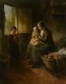 Woman and child in painting and art - Mothers Joy :: Bernard de Hoog