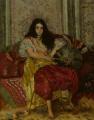 Arab women (Harem Life scenes) in art  and painting -  The Sultana :: Ferdinand Roybet
