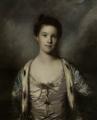 4 women's portraits 18th century hall - Portrait of Bridget Moris in a White Silk Dress :: Joshua Reynolds