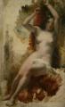Nu in art and painting - Study of a Seated Nude :: William Etty