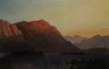 Sunset and sunrise, sundown - Sunset in the Highlands :: Alfred de Breanski Snr