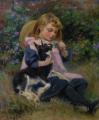 Portraits of young girls in art and painting - Friends :: Ralph Hedley