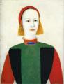 8 female portraits hall - Girl :: Kazimir Malevich