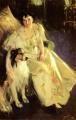 7 female portraits ( the end of 19 centuries ) in art and painting - Mrs. Bacon :: Anders Zorn