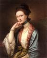 4 women's portraits 18th century hall - Portrait of Ann Barbara Hill Medlycott (1720-1800) :: Benjamin West