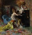 7 female portraits ( the end of 19 centuries ) in art and painting - Lady at Piano :: Giovanni Boldini